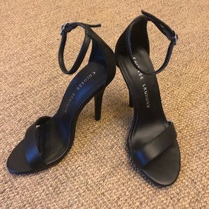 Chinese Laundry ankle strap heeled sandals